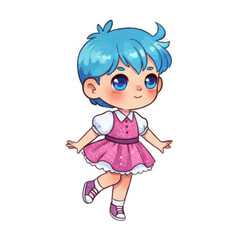 little girl in pink dress