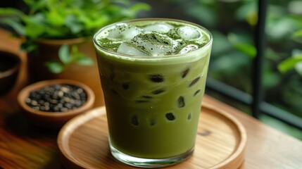 Refreshing Iced Matcha Latte