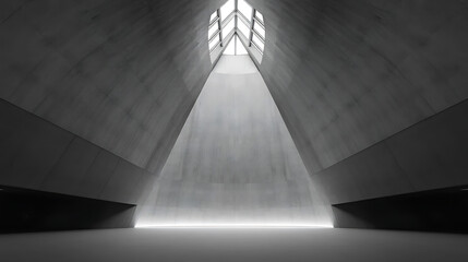 Minimalist Modern Space Defined by Light and Geometry