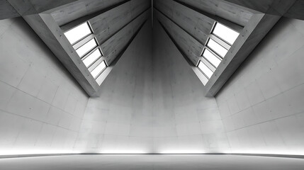 Minimalist Modern Space Defined by Light and Geometry