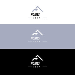 Modern minimalist professional and creative logo design for home.