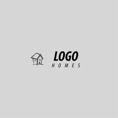 Modern minimalist professional and creative logo design for home.