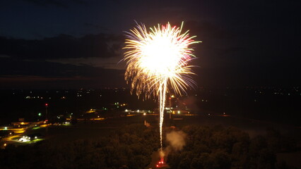 Fireworks at night
