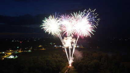 Fireworks at night
