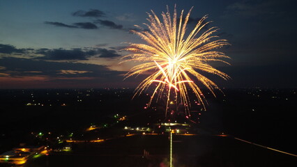 Fireworks at night 