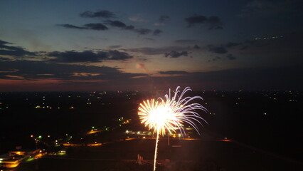 Fireworks at night 