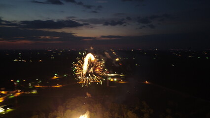 Fireworks at night 