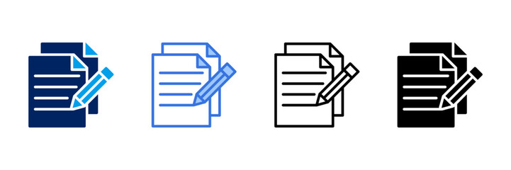 Editing Icon Set Different Style Collection  