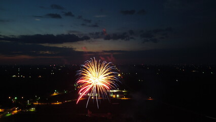 Fireworks at night 