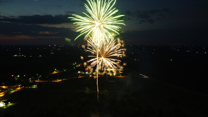 Fireworks at night 