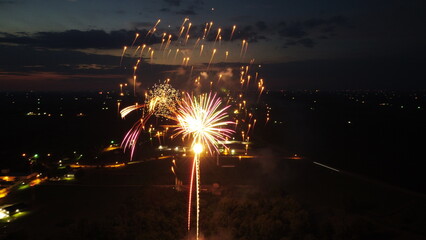 fireworks in the night