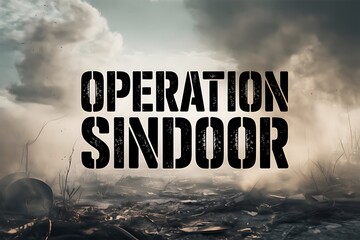 Operation Sindoor: A gripping war drama unfolding amidst a ravaged battlefield smoke filled skies and the weight of
