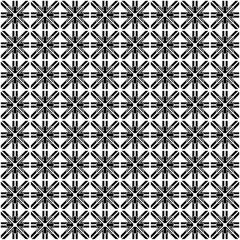 Black and White Geometric Pattern with Star-Like Symmetry

