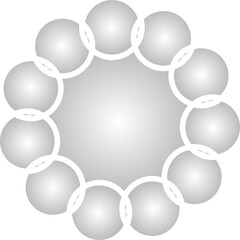 Circle diagram overlapping for banners, placards, posters, flyers