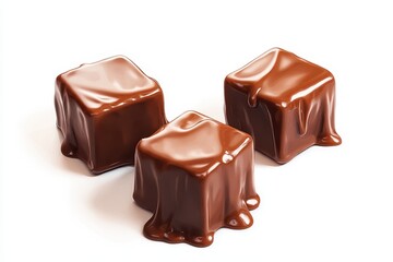 Obraz premium Melted Chocolate Cubes