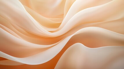 Obraz premium Peach And Beige Flowing Fabric Texture