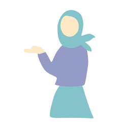 illustration girl wearing hijab
