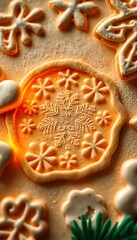 close up of some cookies on a table