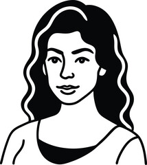 vector illustration of a woman