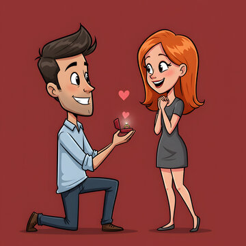 dating request cartoon