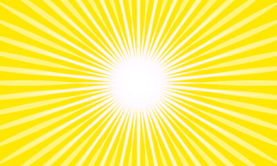Obraz premium starburst yellow abstract background element of design. sunburst - sunray vector illustration 