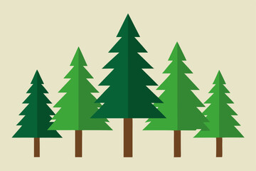 Fototapeta premium christmas tree vector illustration