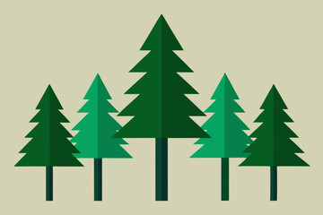 Obraz premium christmas tree vector