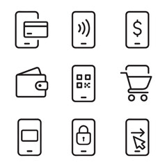 Mobile Payments Icon Set
