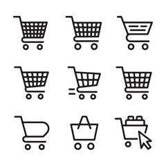 Shopping Cart Icon Set
