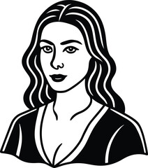 woman with long hair