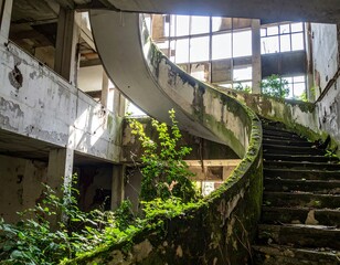 Post Apocalypse Overgrown Ruin