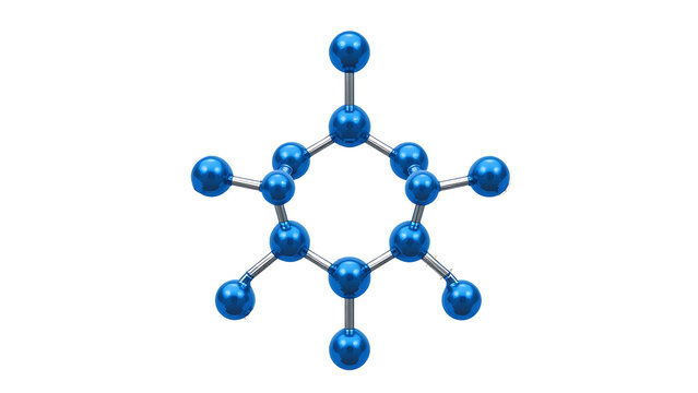 Molecule structure science chemistry atom molecular model bond medical research scientific 3d render on transparent background