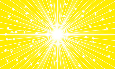 starburst yellow abstract background element of design. sunburst - sunray vector illustration 