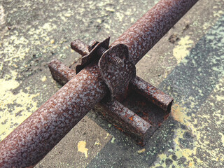 Electrical conduit pipe is rusty.