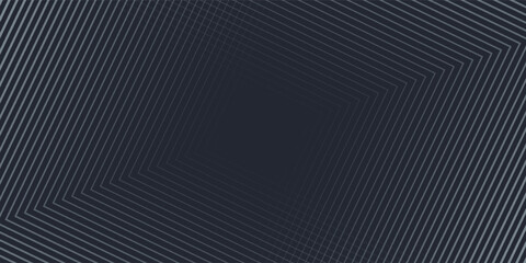 Naklejka premium Dark blue abstract background with glowing geometric lines. Modern shiny blue diagonal rounded lines pattern. Futuristic technology concept. Suit for cover, poster, presentation, website. modern
