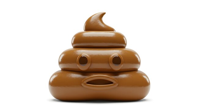 recommend clip art: Brown Poo Emoji Isolated on White Background