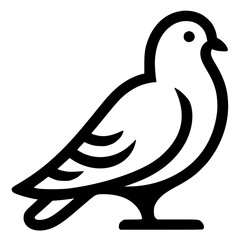 Silhouette of a dove