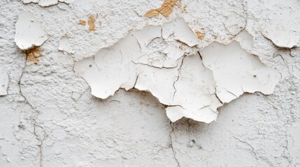 Fototapeta premium Textured Wall with Peeling White Paint