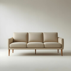 A contemporary 3-seater sofa with adjustable headrests.