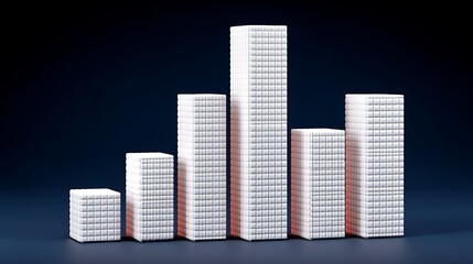 Growth Chart Skyscraper City Business Success.