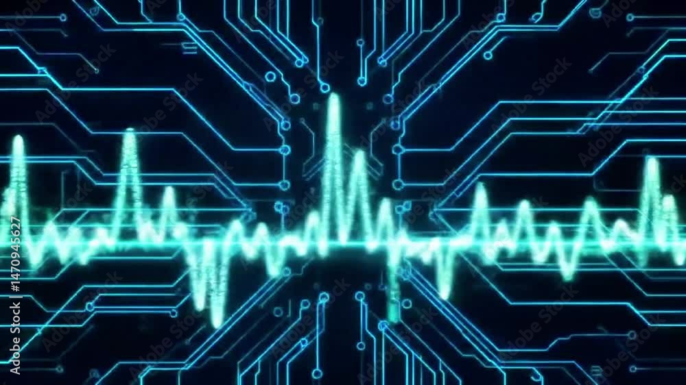 Poster Abstract Digital Waveform Animation on Circuit Board