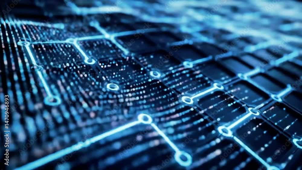 Poster Abstract Digital Circuitry Flowing Data Network