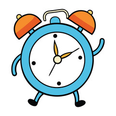 An icon showing an alarm clock with rushing hands or motion lines, symbolizing urgency, deadline pressure, or that time is quickly running out.
