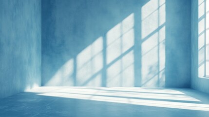 Obraz premium Empty room bathed in sunlight