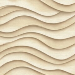 Abstract Beige and White Wavy Textured Background