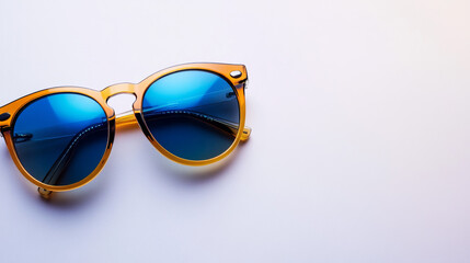 Sunglasses isolated on white background with copy space 