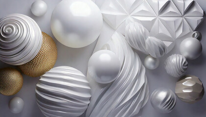 Fototapeta premium 白 3d 生成AI 背景