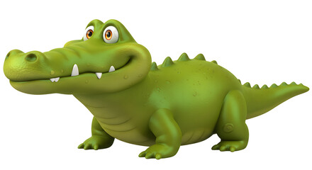 Obraz premium Cartoon crocodile