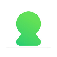 keyhole icon, colored flat vector. modern and minimalist design.