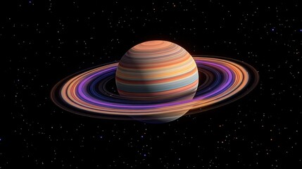 Stunning Visual of Saturn: A Celestial Jewel in the Vastness of Space